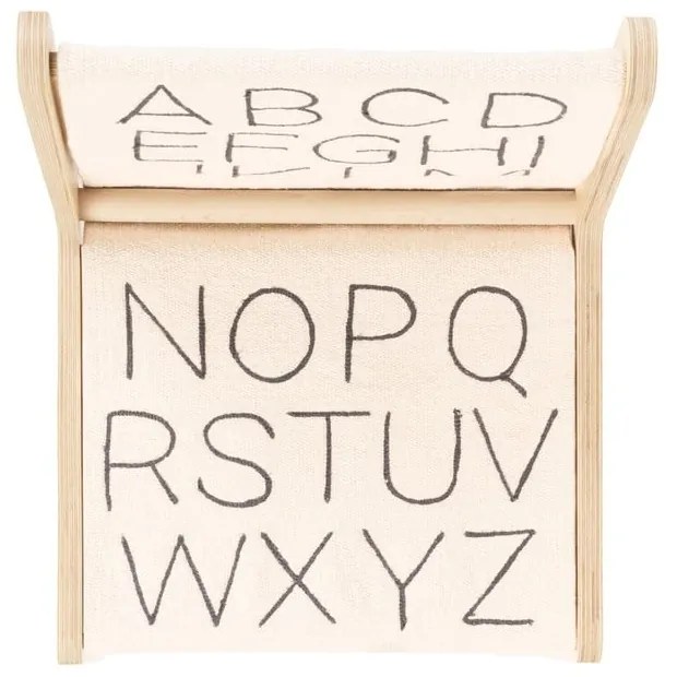 Detská stolička v béžovo-prírodnej farbe ABC – Lorena Canals