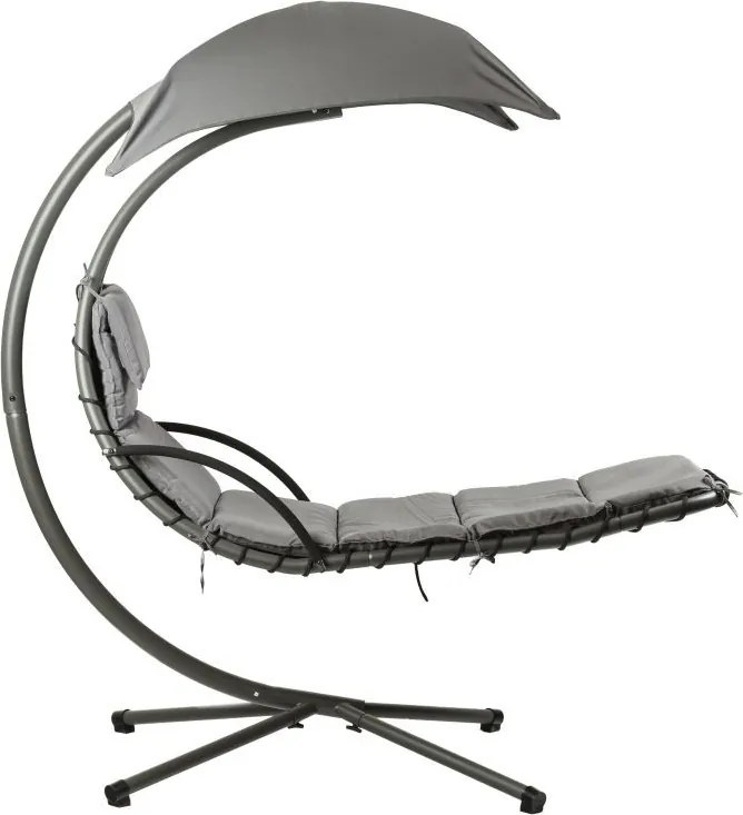 ZÁHRADNÉ ZÁVESNÉ KRESLO ZALIA ŠEDÉ