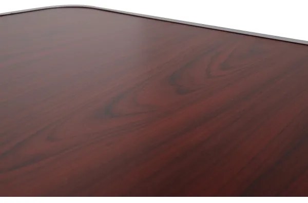 Skladací kempingový stôl hnedá/chróm