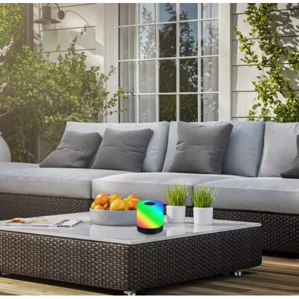 Briloner 7462015 - LED RGB nabíjacia stolná lampa LED/1,5W/5V IP44 čierna