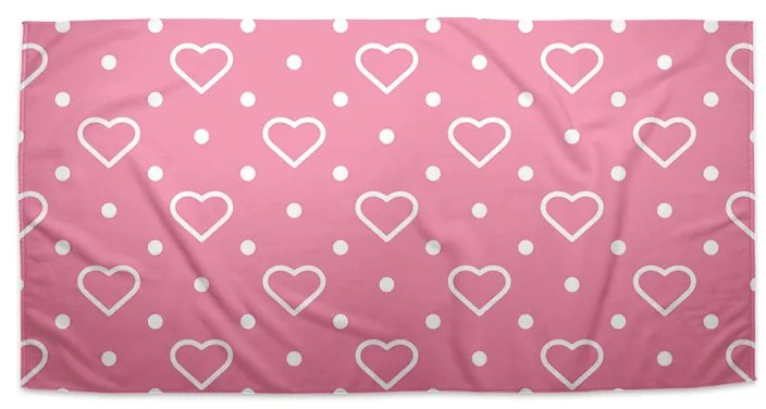 Sablio Uterák Srdce a bodky - 50x100 cm