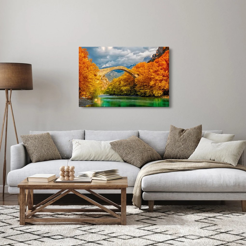 Obraz - Konitsa most (90x60 cm)