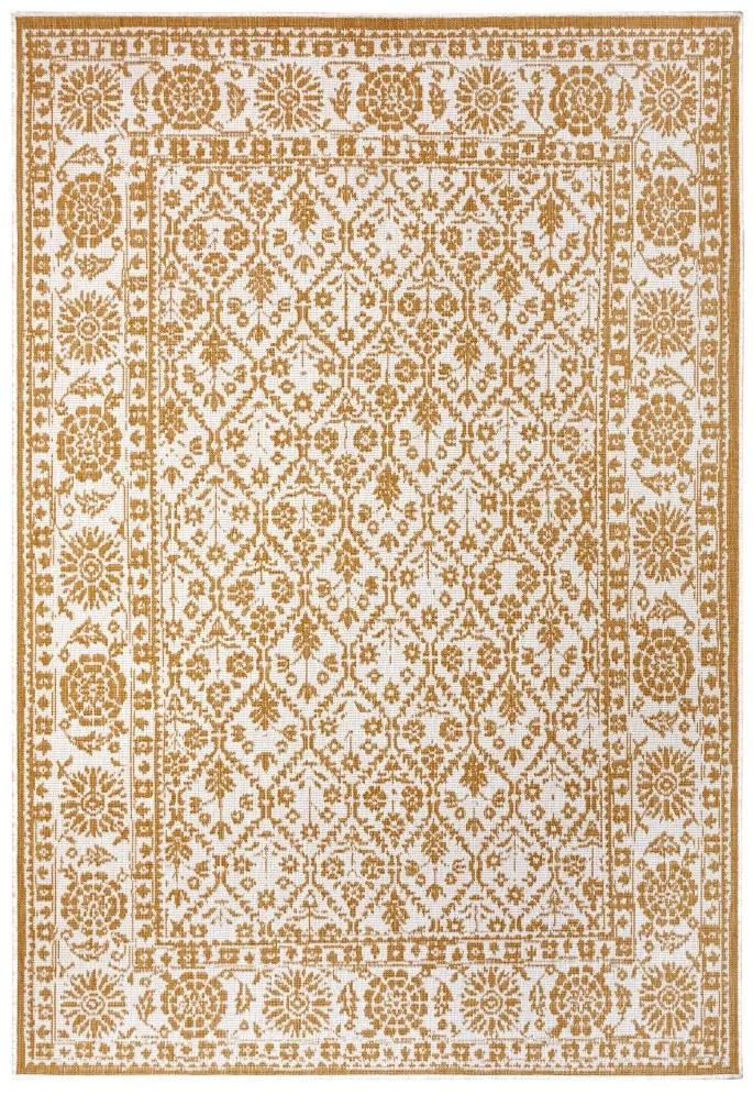 NORTHRUGS - Hanse Home koberce Kusový koberec Twin-Wendeteppiche 105789 Ochre – na von aj na doma - 160x230 cm