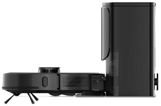 Nedis WIFIVCL002CBK - Inteligentný robotický vysávač s mopom Wi-Fi Tuya čierna + DO