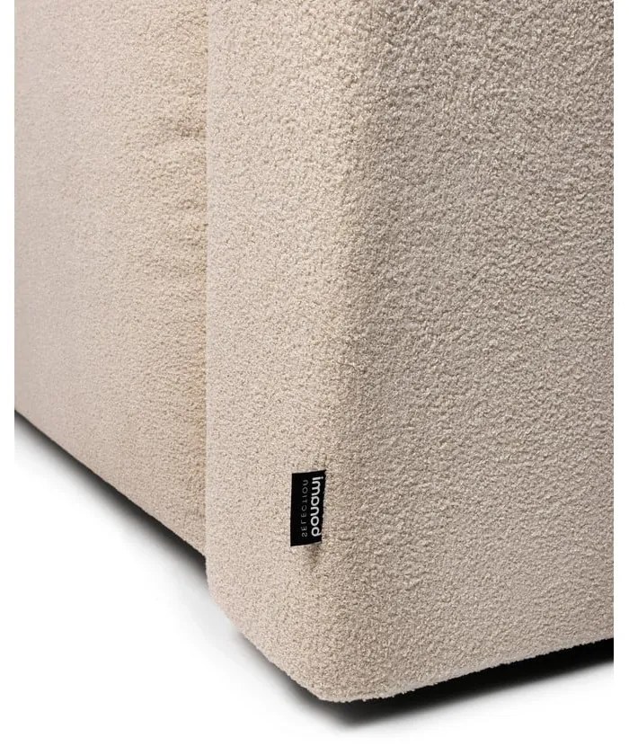 Béžová rozkladacia rohová pohovka z textílie buklé (ľavý roh) Quinoa – Bonami Selection