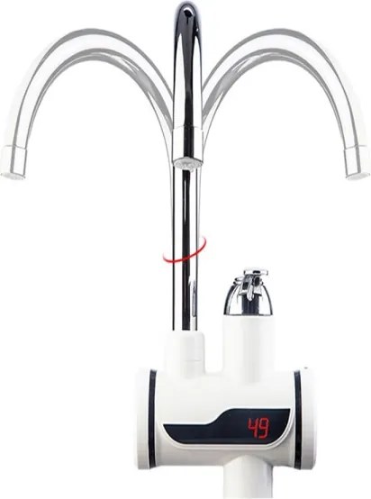 Prietokový ohrievač vody 3000 W s LCD displejom PW15419