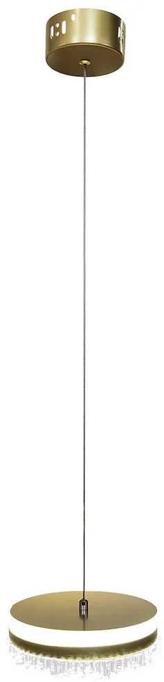 Závesné LED svietidlo Preciosa, 1x LED 25w, 4000k, g