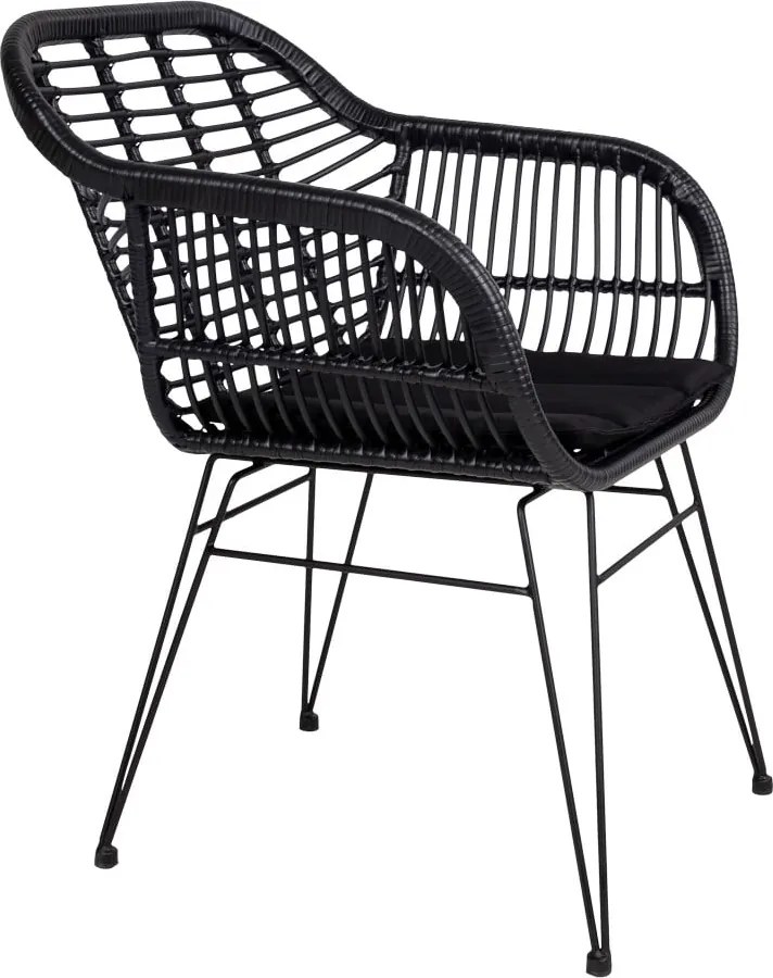 Súprava 2 vonkajších kresiel z umelého ratanu s vankúšom House Nordic Trieste