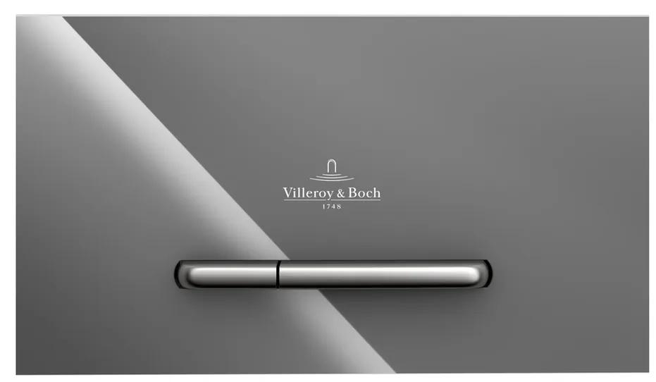 Villeroy & Boch ViConnect - Ovládacie tlačidlo k WC 300G, lesklé šedé sklo 922160RA