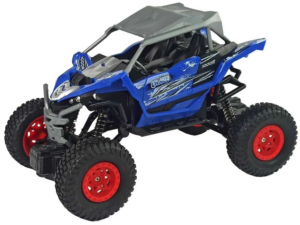 LEAN TOYS Off-road auto na diaľkové ovládanie 2,4 GHz 1:16  modré  RTR