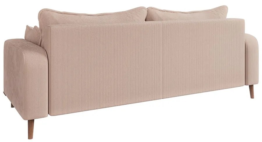 Béžová menčestrová pohovka 220 cm Beata – Ropez