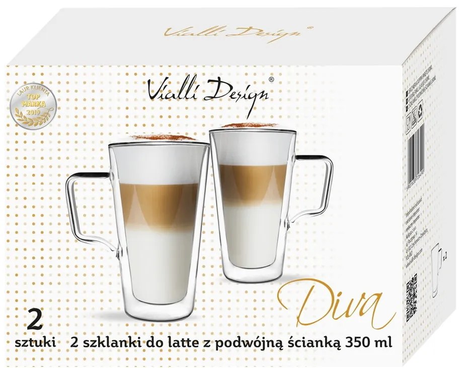 Hrnčeky v súprave 2 ks 350 ml Diva – Vialli Design