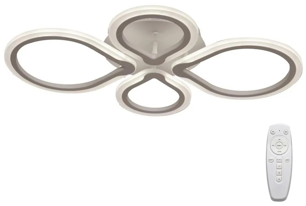 LED Stmievateľné stropné svietidlo s diaľkovým ovládačom TRIESTE 1xLED/52W/230V