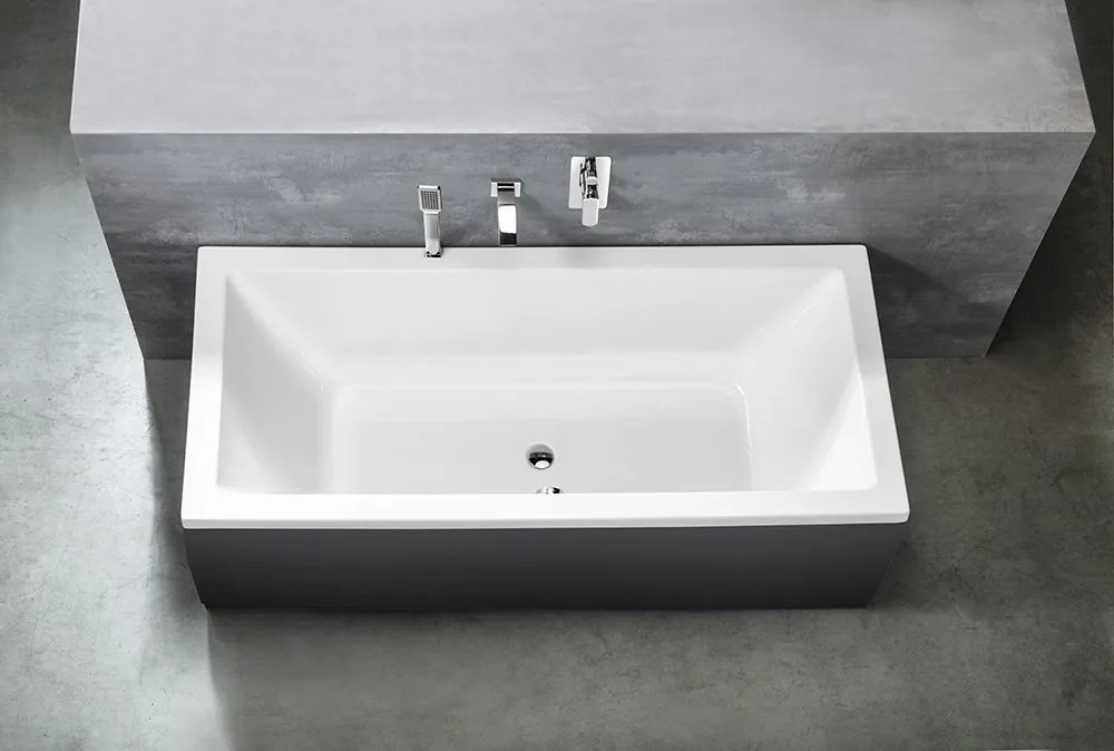 Aqualine Aqualine, NISA obdĺžniková vaňa 170x80x42cm, biela, A1780