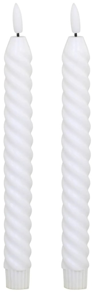 Chic Antique Vosková LED sviečka Twisted - set 2 ks