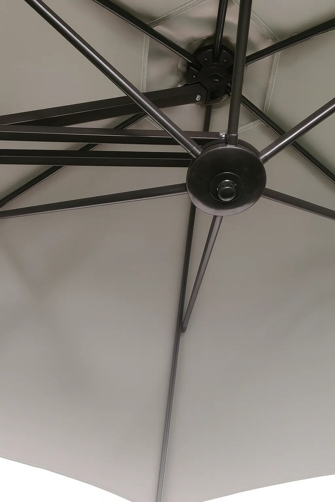 Záhradný slnečník Houseland Zylo 300 cm svetlosivý