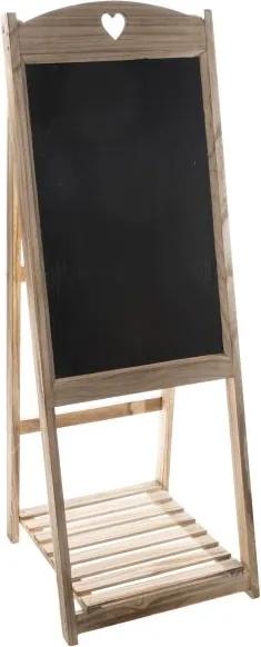 Drevená tabuľa hneda 41 × 116 × 41 cm