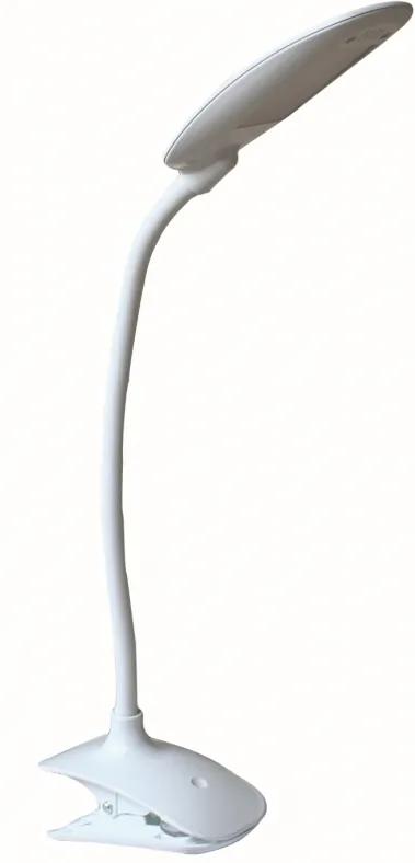LED lampička s klipom SANDY L1765 biela