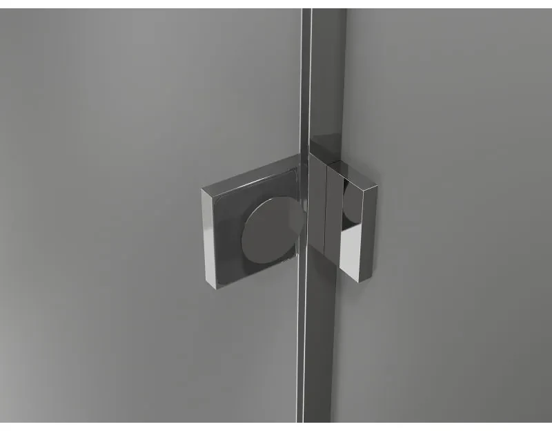 Mexen Lunar T, výklopný sprchový kút pravý 130 x 120 cm, 8mm číre sklo, chrómový profil, 834T-130-120-01-00-P