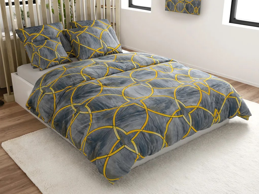 Obliečky z mikrovlákna RYNETH sivé Rozmer obliečky: 70 x 80 cm | 140 x 200 cm