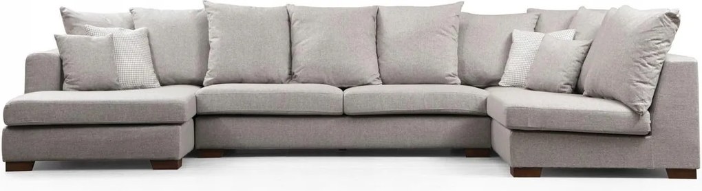 Rohová sedačka v tvare U Calaredo (béžová)