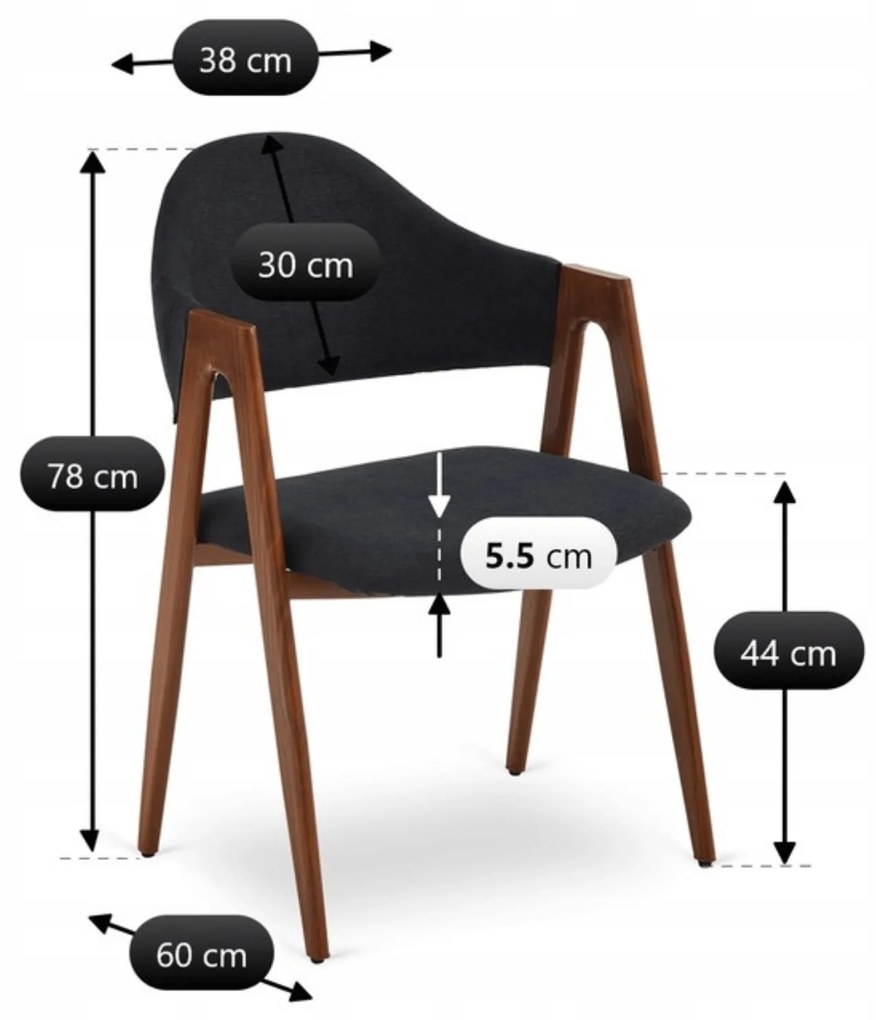 PROXIMA.store - Čalúnená jedálenska stolička RUIZ FARBA: béžová, FARBA NÔH: orech
