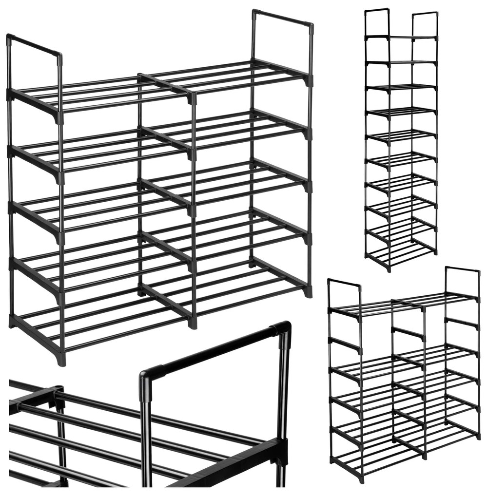 Modulárny botník Aron 90 cm čierny