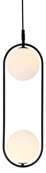 Luster na lanku CORDEL 2xG9/28W/230V čierna