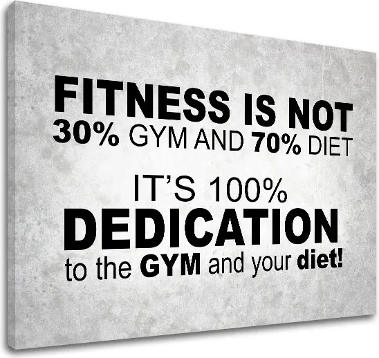 Motivačný obraz na stenu Fitness is not