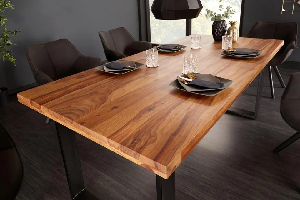 Dizajnový jedálenský stôl Thunder 180 cm sheesham