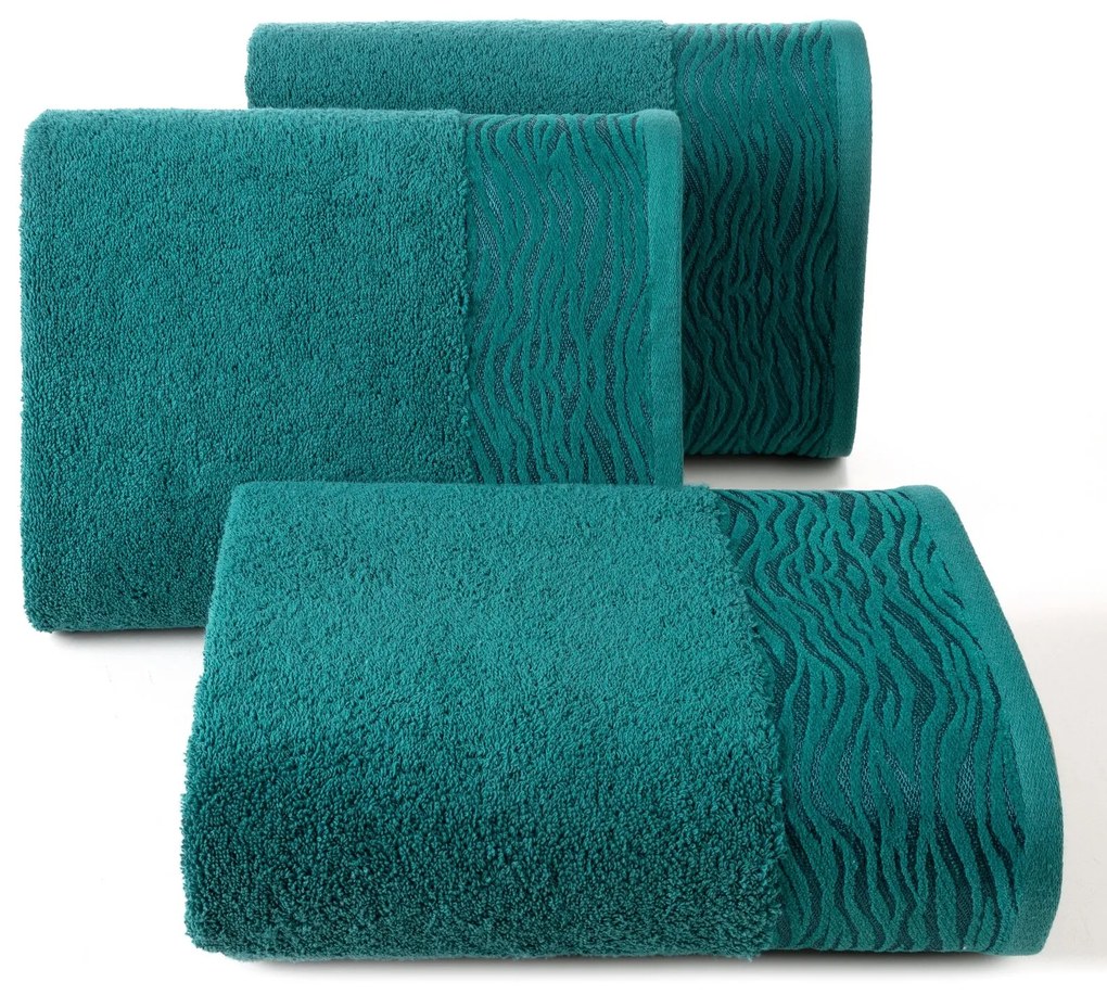 BAVLNENÝ UTERÁK DAFNE4 50X90 CM TYRKYSOVÁ