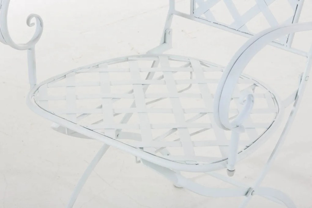 Kovová stolička Adara - Biela