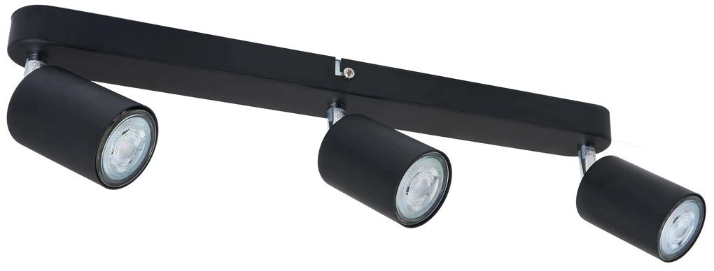 Stropné bodové svietidlo LED VIKI 3x GU10 čierne