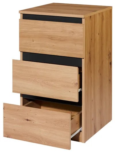Livarno home Úzka komoda Genf s 3 zásuvkami (100371951)