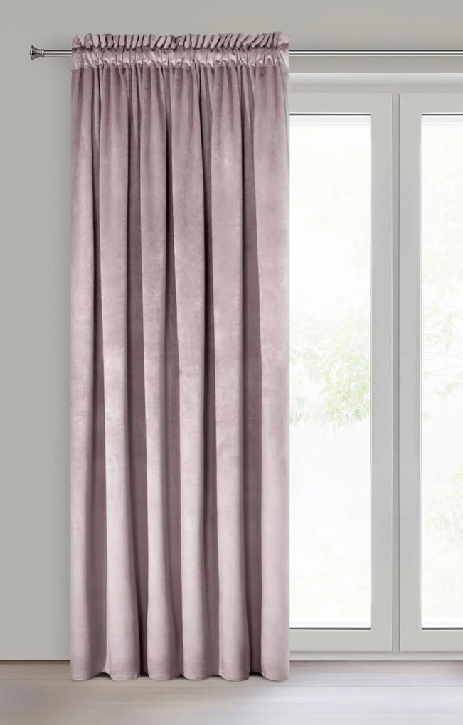 ZATEMŇOVACÍ ZÁVES NA PÁSKE ROSA 135X300 CM PÚDROVÁ