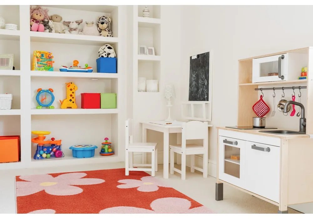 Červený/ružový detský koberec 80x150 cm Lolly Coral – FD