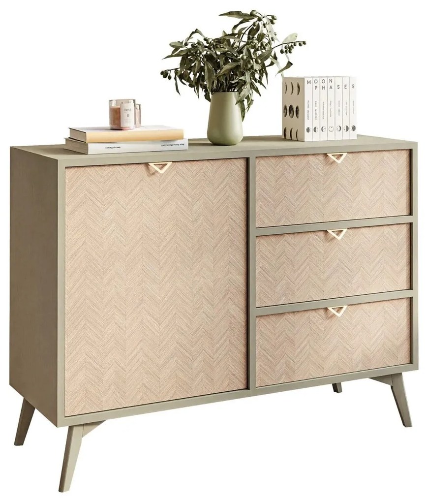 KOMODA FONDY JEDLIČKA SCANDI + EUKALYPTUS 106 cm