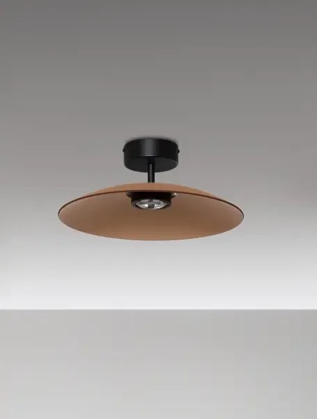 LED čierno-moca hnedé dizajnové stropné svietidlo Polifemo 40