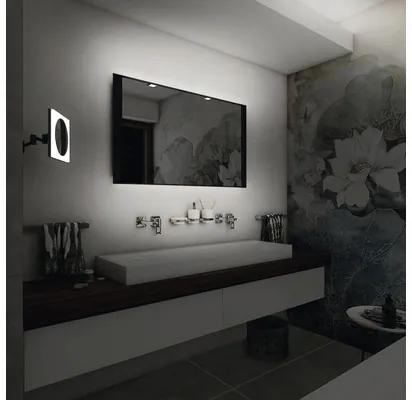 LED zrkadlo do kúpeľne Nimco čierne 120x65 cm so senzorom ZPC 41006V-90