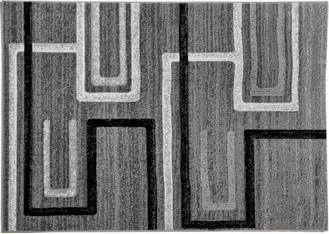 DC Koberec PP 1002 sivá Rozmer: 50×90 cm