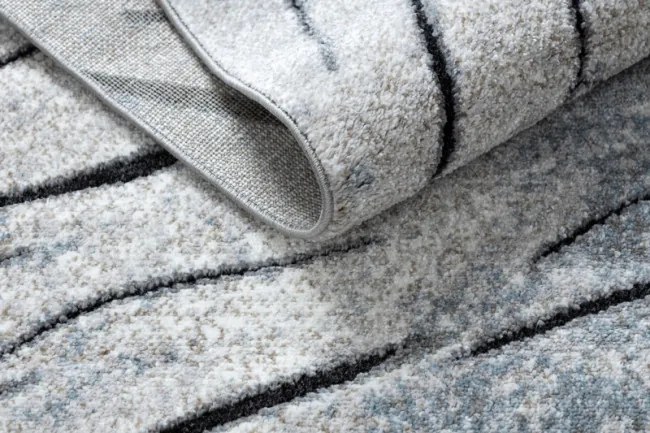 Koberec COZY 8874 Timber sivý/nebeský