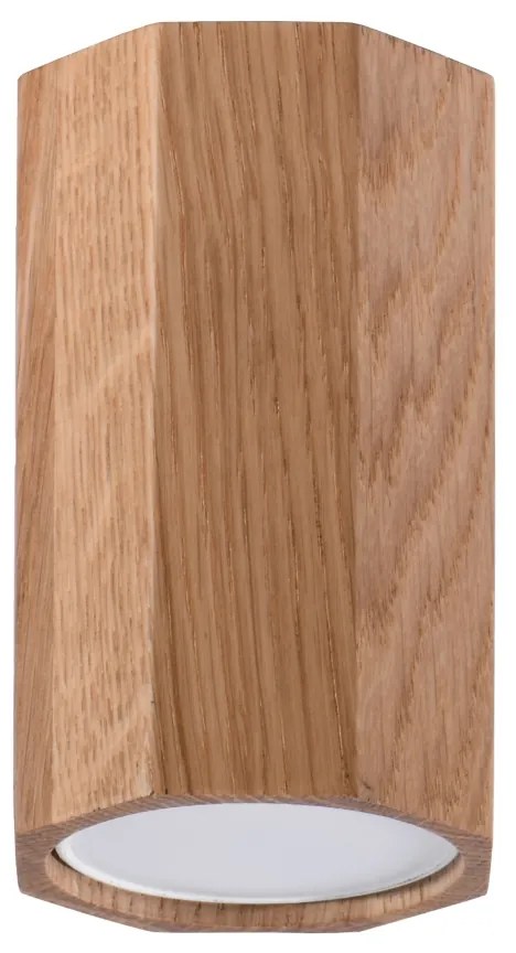 Stropné svietidlo Zeke, 1x drevené tienidlo