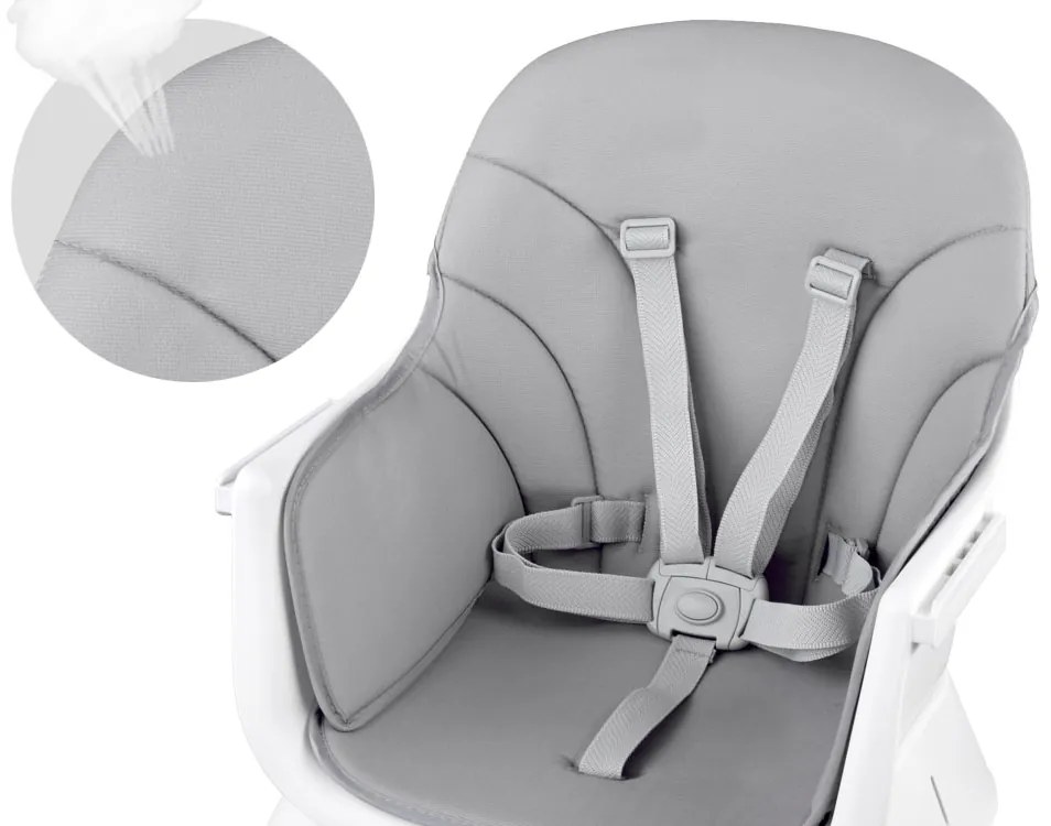 Stolička na kŕmenie set 6v1 ZA4142 - sivá