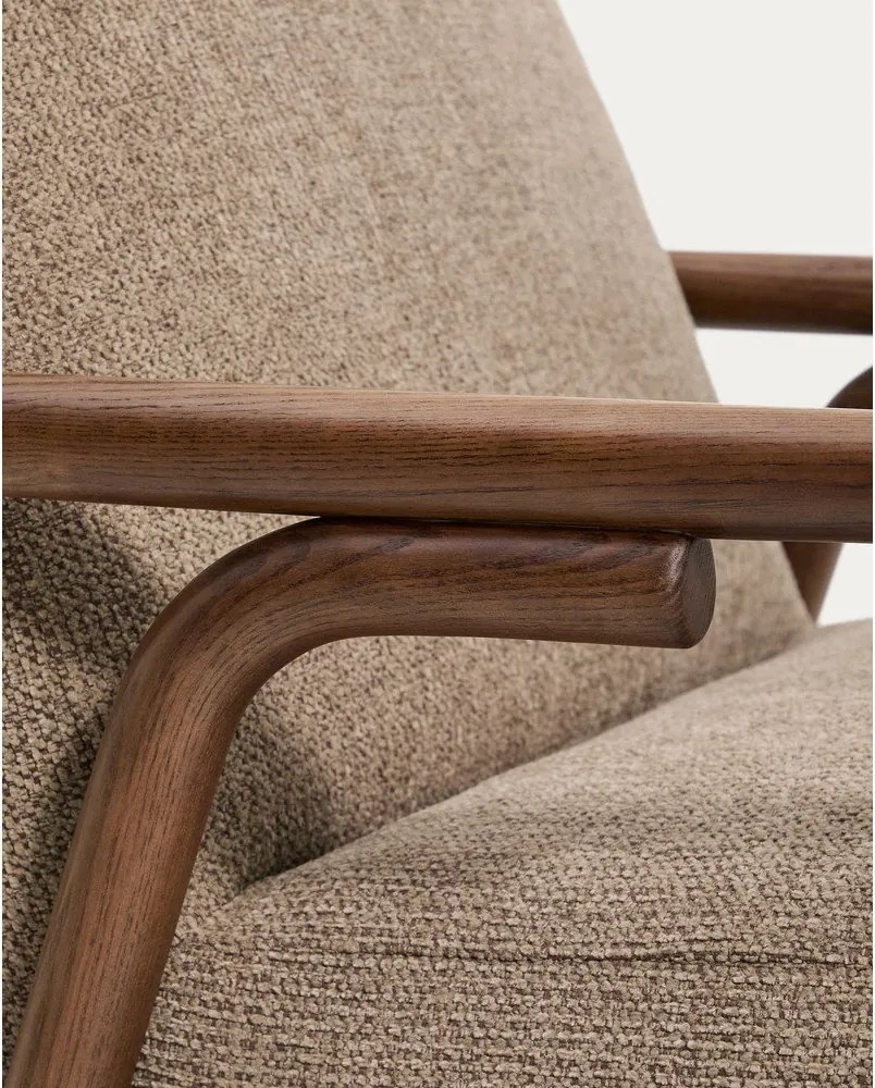 Taupe ženilkové kreslo Sylo – Kave Home