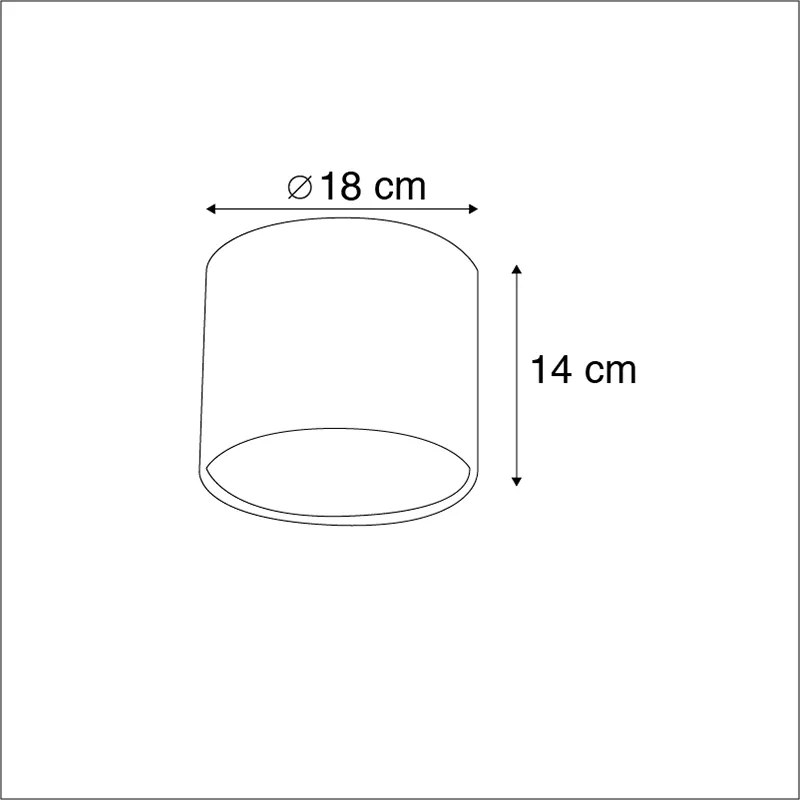 Látkové tienidlo béžové s látkou Teddy 18/18/14