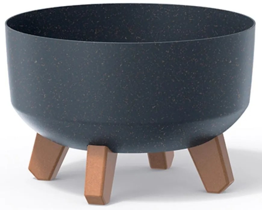 Kvetináč Gracia Eco Wood Standard 400 – antracit eco