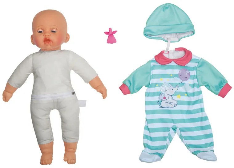 Playtive Bábika Kim vydávajúca zvuky, 38 cm (tyrkysová) (100367362)