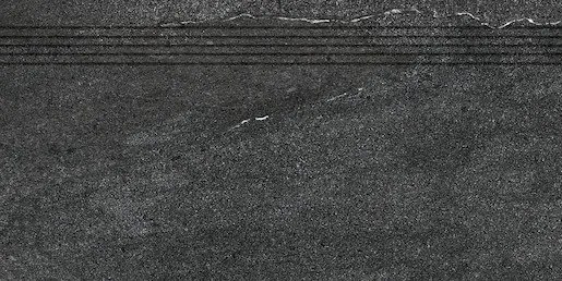 Schodovka Rako Quarzit čierna 30x60 cm mat DCPSE739.1