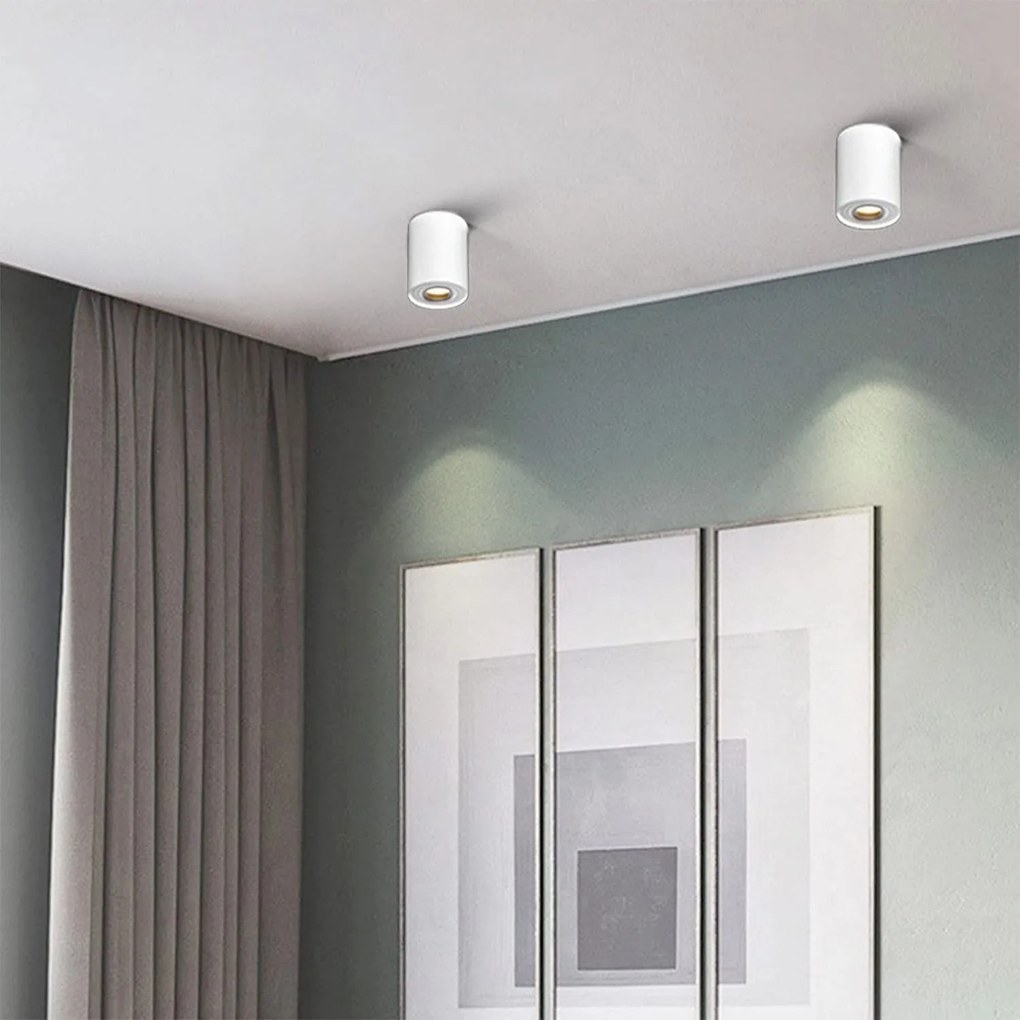 Toolight Toolight, bodová stropná-nástenná lampa 1xGU10 322117A, biela, OSW-08801