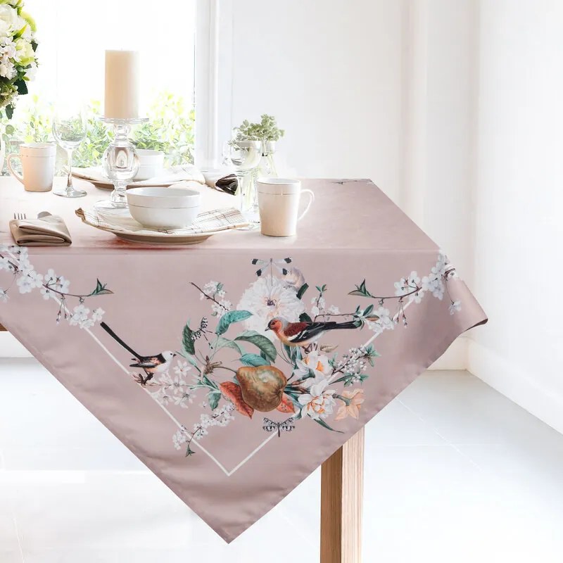 Dekorstudio Obrus SUMMER5 s rastlinno - zvieracím motívom 85 x 85 cm